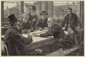 A Game at Dominoes by Davidson Knowles