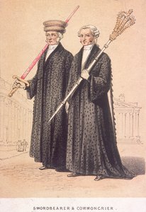 A Swordbearer and a Commoncrier, 1855 by Day and Son