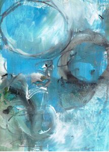 Abstract Blue Flow