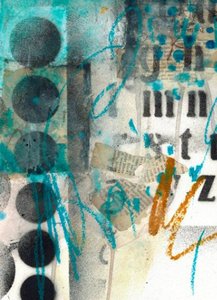 Abstract Graffiti Layers by Deb Chaney