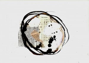 Abstract Ink Circles by Deb Chaney