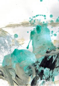 Dynamic Teal Splash