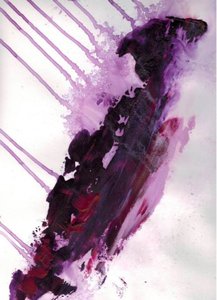 Fluid Purple Abstract by Deb Chaney