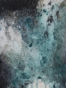 Frozen Teal Textures by Deb Chaney