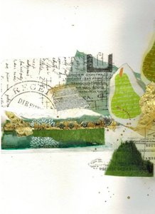 Green Pear Collage