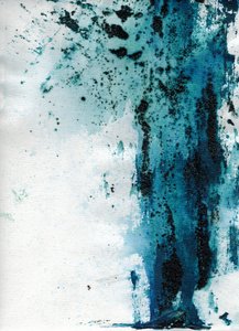 Mysterious Blue Abstract
