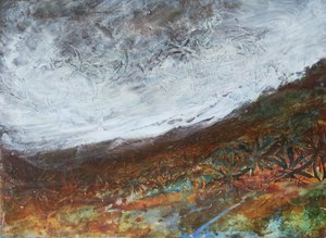 Stormy Mountain Landscape