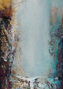 Textured Blue Flow by Deb Chaney