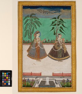 Two Women from the Harem of Tana Shah of Golconda, c.1800