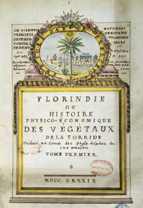 Frontispiece of Florindie ou Historie physico-economique des vegetaux de la Torride