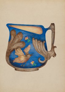 Majolica Pitcher by Della Button