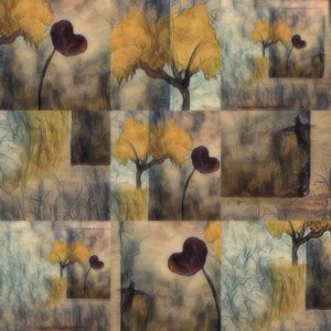Autumn Heart Trees by Delphine Devos