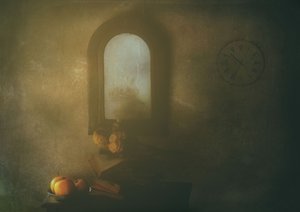 Golden Window Still Life by Delphine Devos