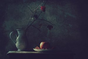 Moody Autumn Still Life by Delphine Devos