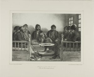 Armenians and Tartars in a Cafe by Denis Auguste Marie Raffet