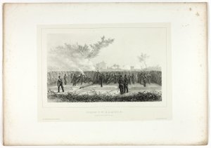 Battery No.1 Opens Fire, from Souvenirs d’Italie: Expédition de Rome