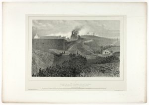 Departure of the Third Column, called the Support, from Souvenirs d’Italie: Expedition to Rome by Denis Auguste Marie Raffet