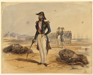 General with Troops in Background