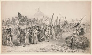 Grand Review Passed by Caricature by Denis Auguste Marie Raffet