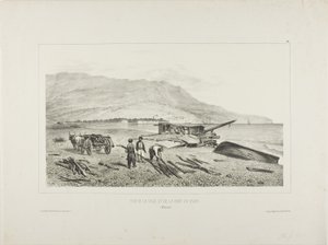 View of the Village and Bay of Yalta, Crimea, August 15, 1837 by Denis Auguste Marie Raffet