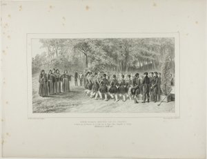 Wallachian Round, Performed by the Tsiganes and Danced by the Second Regiment Musicians at the Home of Prince Ghika, Ghospodar, Wallachia by Denis Auguste Marie Raffet