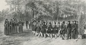 Wallachian Round, Performed by the Tsiganes and Danced by the Second Regiment Musicians at the Home of Prince Ghika, Ghospodar, Wallachia, 1839