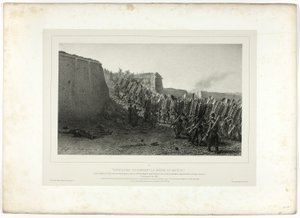 Workers Crowning the Breach of Bastion 7, from Souvenirs d’Italie: Expedition to Rome