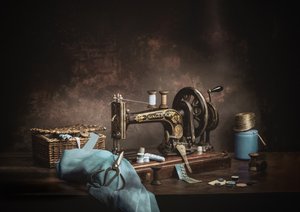 Antique Sewing Still Life