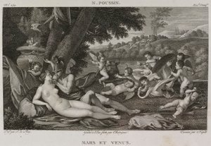 Mars and Venus, after Nicolas Poussin - 1802-1815 by Denis Sebastien Leroy