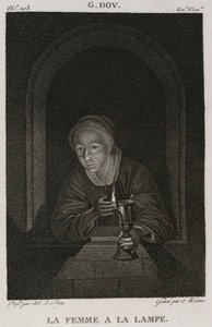 The Woman with the Lamp, after Gerrit Dou - 1802-1815 by Denis Sebastien Leroy