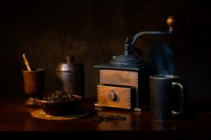 Rustic Coffee Still Life