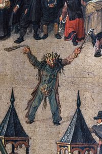 The Triumph of Archduchess Isabella in the Ommeganck in Brussels: Detail of a Figure in a Devil Costume by Denys van Alsloot