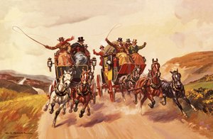Race Between Stage Coaches