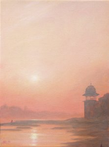 Evening on the Yamuna by Derek Hare