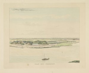 View of the Waal North of Nijmegen (Views Around the City of Nijmegen) (Geldersch Panorama or Round View Drawn from Life at Belvedere in Nijmegen)