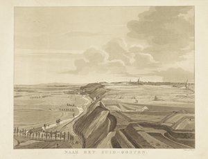 View of the Landscape Southeast of Nijmegen (series title: Views Around the City of Nijmegen, Geldersch Panorama or Round View Drawn from Life at Belvedere in Nymegen) by Derk Anthony van de Wart