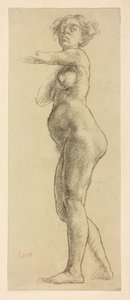 A Study of a Female Figure by Derwent Lees