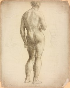 A Study of a Male Figure by Derwent Lees
