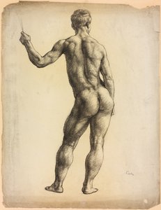 A Study of a Male Figure by Derwent Lees