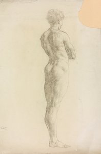 A Study of a Male Figure by Derwent Lees