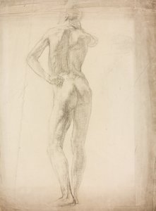 A Study of a Male Figure by Derwent Lees