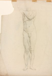 A Study of a Male Figure by Derwent Lees