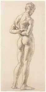 A Study of a Male Figure, c.1906-07 by Derwent Lees