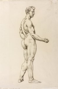 A Study of a Male Figure, c.1906-07 by Derwent Lees