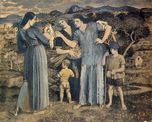 Mothers and Children in Landscape