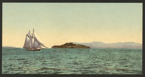 Alcatraz and the Golden Gate, San Francisco by Detroit Photographic Co.
