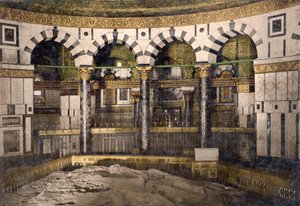 The Rock in the Mosque of Omar, Jerusalem, c.1890-c.1900 by Detroit Photographic Co.