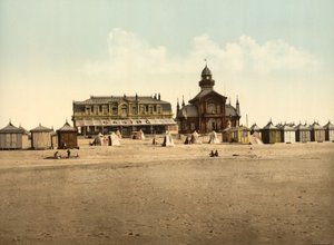 Beach and Casino, Calais, France by Detroit Publishing Co.