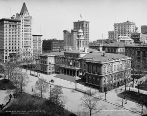 City Hall and Park, New York, c.1900