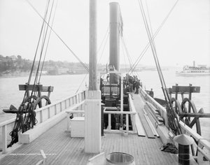 Steamer Clermont, Deck, Looking Aft